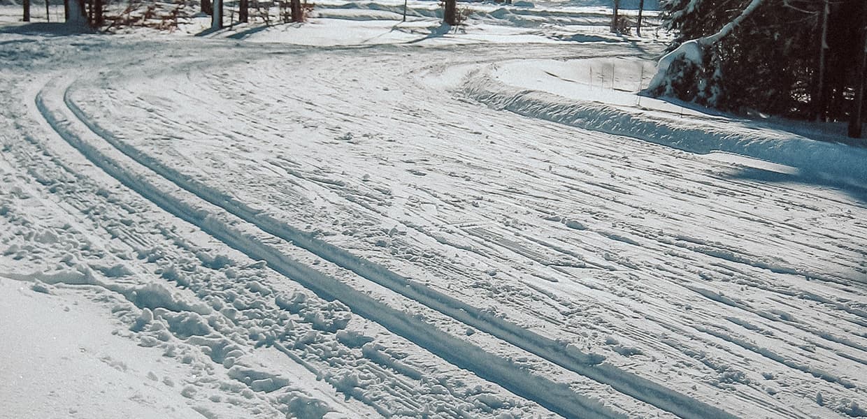 snø med skiløype